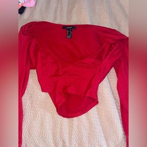 Long sleeve crop top
